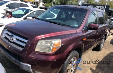 2007 Honda Pilot Exl из США, поврежденный, VIN 2HKYF18697H532313